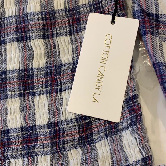 Off the shoulder flannel top - Picture 3 of 3